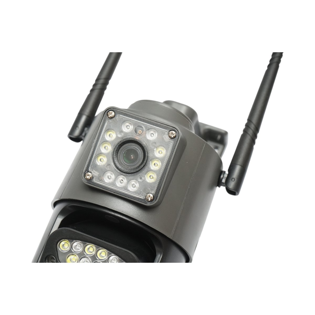 Camera de supraveghere lentila duala WIFI 2.4GHz, P2P 1080P, senzor miscare, detectie umana, night vision, PTZ rotativa 355 grade, aplicatie V380 Pro